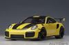 AUTOart 1/18 Scale Porsche 911 (991.2) GT2 RS Weissach Package Yellow/Carbon Black Finished Model 78172