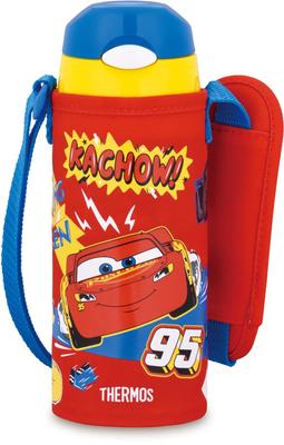 Water Vacuum Insulated Straw Cars For Going To Kindergarten and Cold Storage Only R Bottle, Bottle, 400ml, Red, Children, School, FHL-403FDS