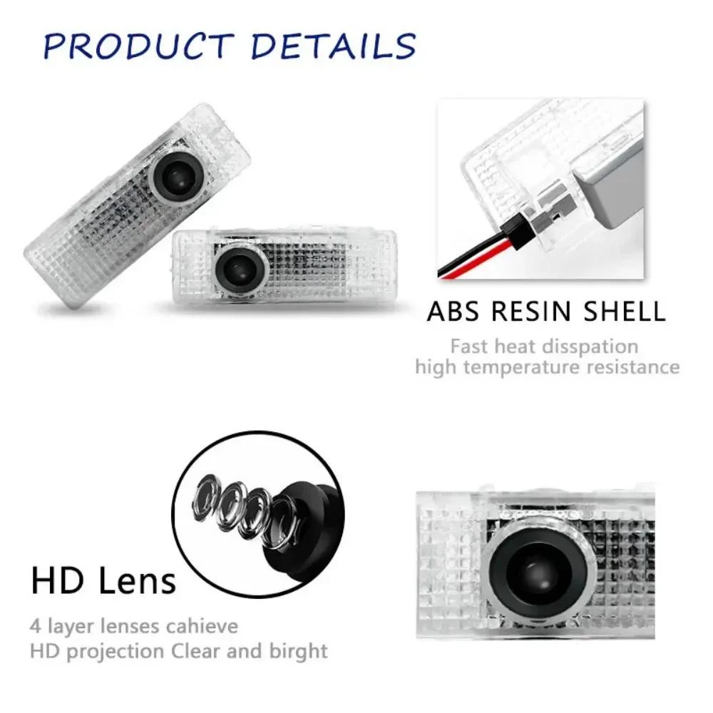BAAY1 2pcs For BMW X3 E83 F25 G01 F97 LED Car Door Light Laser Projector Welcome Lamp logo Welcome bulb Auto Accessories