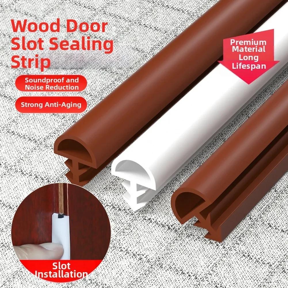 5 M Door Seal Strip Noise Reducing Weatherstrip Silicone Seal Weatherstrip Slot-in Installation Tool-free Setup Noise Reduction