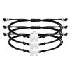 Braccialetti Puzzle con Nome Personalizzato, Cordino Nero Regolabile per Polso per Donne Uomini Sorella Amicizia BFF Coppia Gioielli