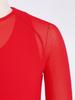 Top Sportivi Hip Hop Dance per Bambine e Ragazze, Manica Lunga, Rete, Crop Top con Gilet Integrato per Yoga, Allenamento, Corsa, Abbigliamento Attivo