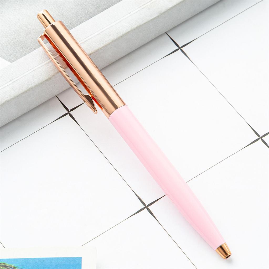 6Pieces Retractable Ballpoint Pen Office Writing Pen Signature Pen Smooth to Write Guest Sign In Pen for Hotel Reception