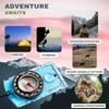 Multifunctional Outdoor Compass Proportional Mapping Ruler Compass Suitable for Hiking Reconnaissance Camping Navigation
