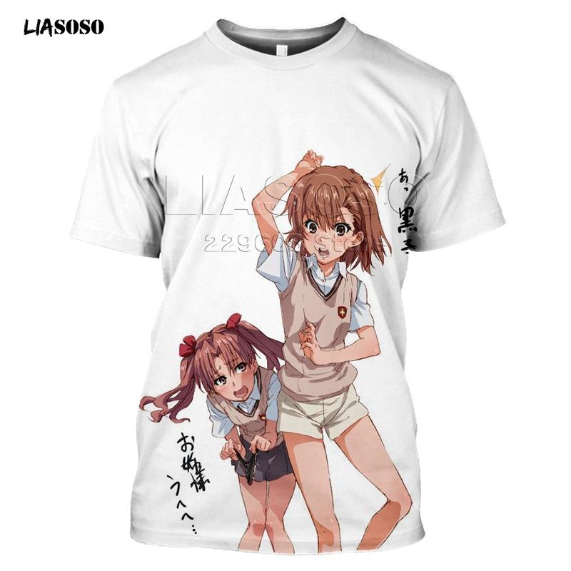 Summer Style T-Shirt Men Women T-shirt 3D Print Anime Game A Certain Scientific Railgun T Harajuku T Shirt Clothing