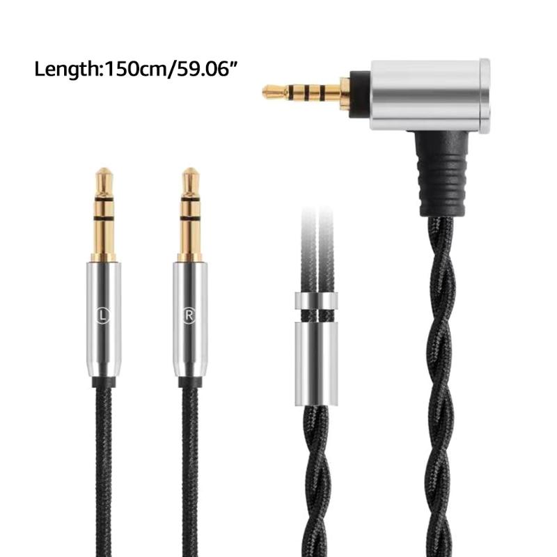 2. 5/3.5/4.4mm Microphone Cable Replacement for HIFIMAN HE400 HE400I ANANDA SUNDAR Headphone Earphone Cable