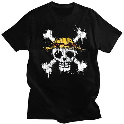 Anime One Piece Luffy Sanji Zoro Tony Chopper Summer Men T-shirt Harajuku Funny Tops Ullzang Cartoon 90s Streetwear Top Tees