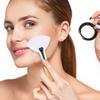 4ks Vějířový štětec na obličej Dřevěná rukojeť Dámský štětec na make-up Měkké nadýchané štětiny Estetik Aplikátor na obličejovou bahenní masku Štětce Nástroje