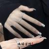Personality Full Of Diamonds, Light Luxury, High-End Sense, Niche Design Sense, Cold Wind, Simple Inlaid Zir*****Pen Ring, Female