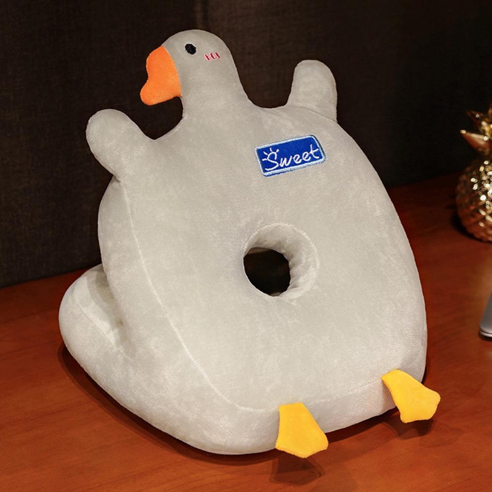 

Plush&Ice Silk Hand Warmer Pillow Double-sided Toast Pillow Stuffed Toy Men Women Grey