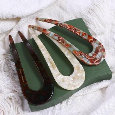 Temperament Haarspangen Geflochtene Haarspangen Koreanische Haarspangen Chinesische Haargabel Damen Haarspangen Acetat Haarstäbe Hanfu Haarstäbe