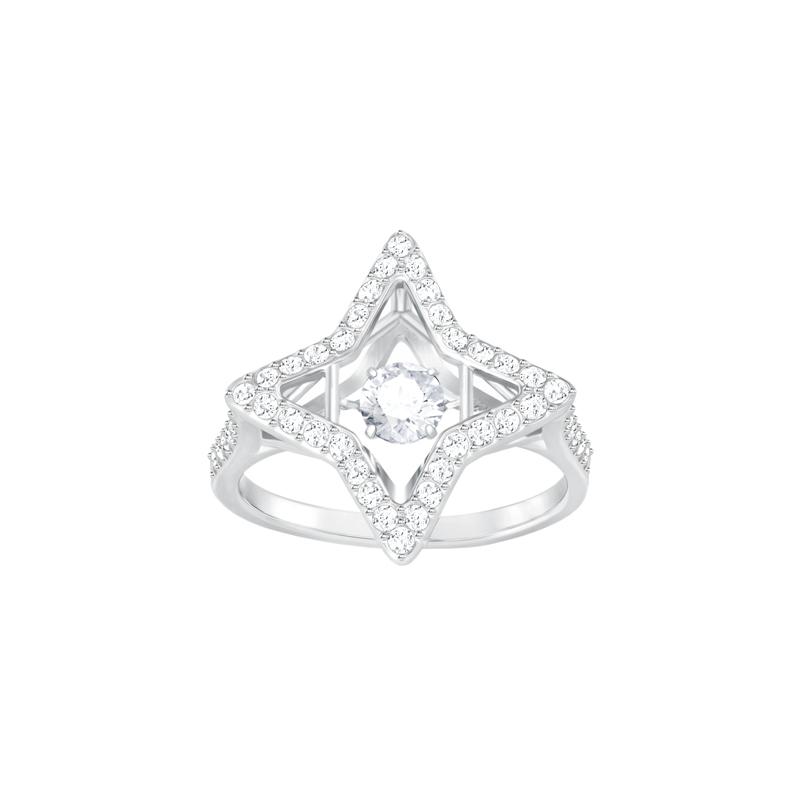 Swarovski Sparkling Dance Classic Sparkling Cross Star Ring Women s 5372931+5372932+5372933