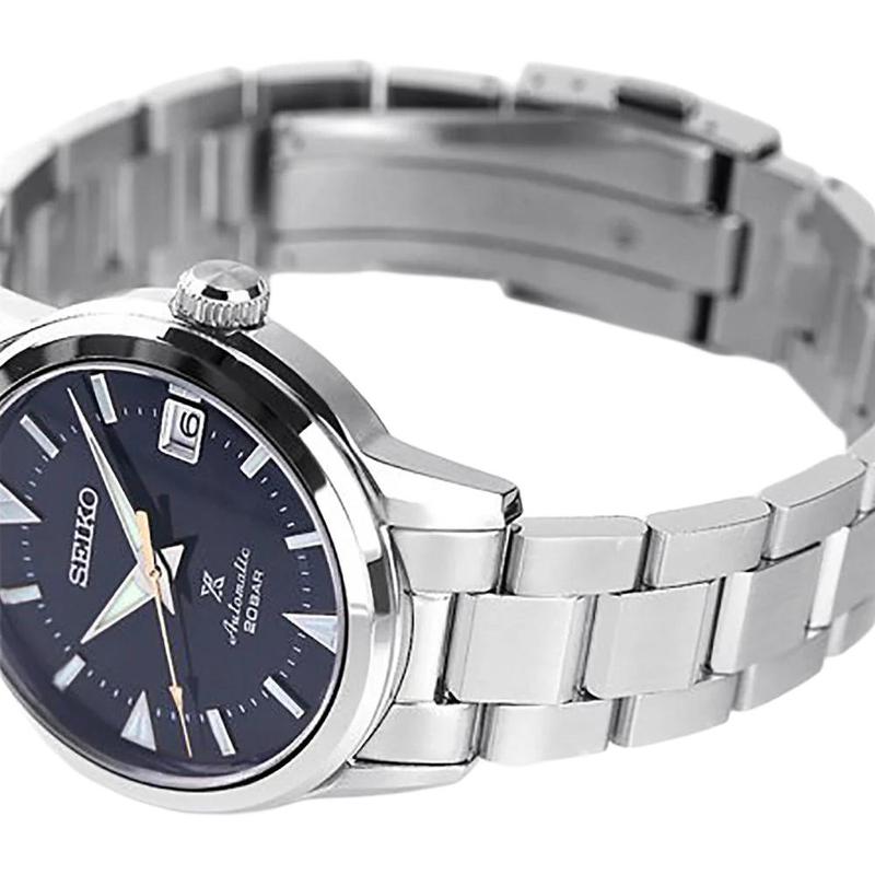 Seiko Prospex Sports Series Mountaineering Mechanical Watch Dark Blue Automatic Steel Strap Men's Watch Blue Dial SBDC159