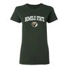Bemidji State Beavers Arch Logo Womens T Shirt - Forest