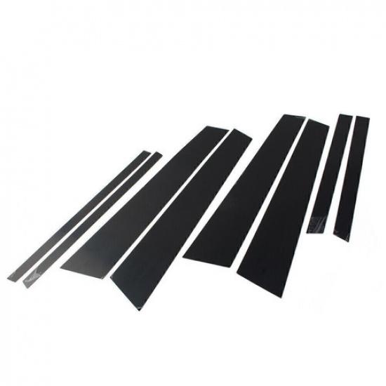 8pcs Glossy Black Set Pillar Posts Door Window Trim For BMW X3 F25 2011-2017