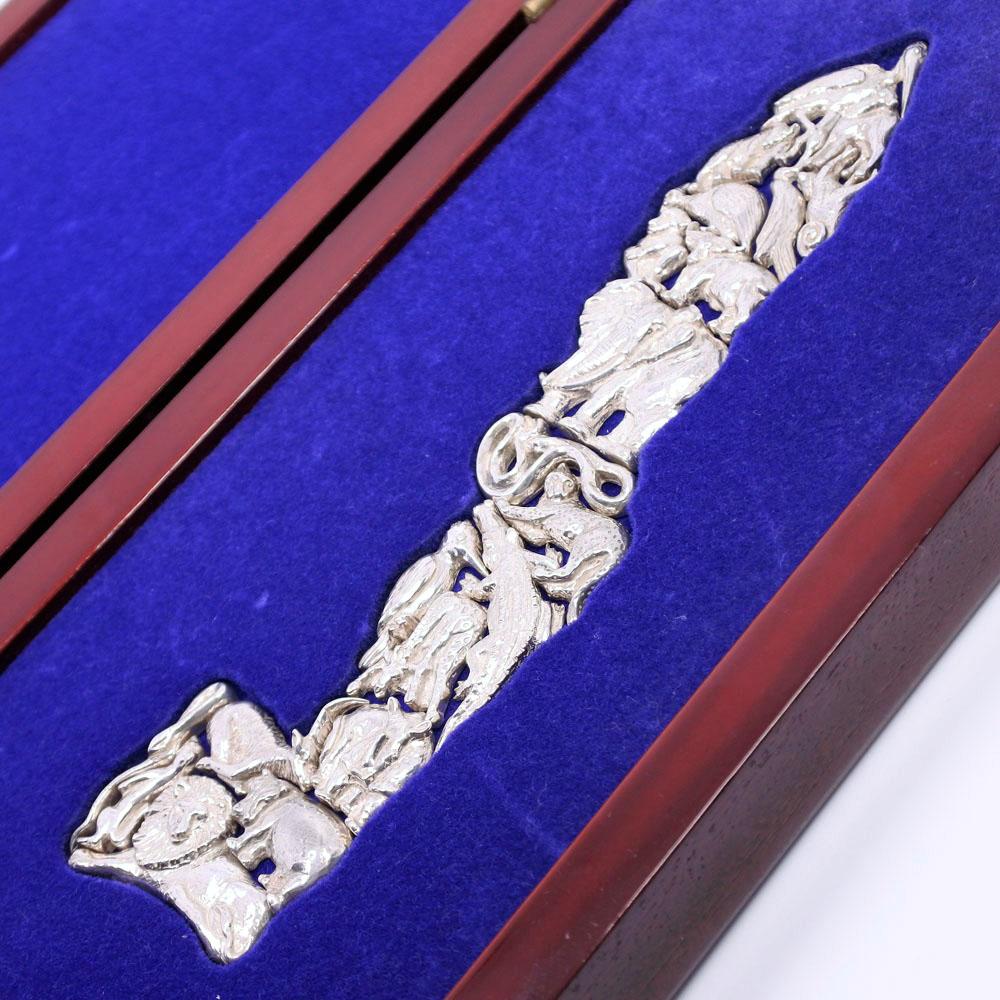 Plate Puzzle Other miscellaneous goods Set of 20 animals Silver925 unisex Used