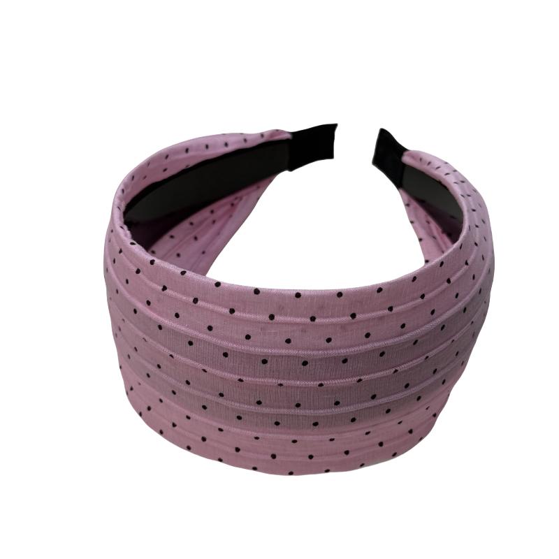 Korean Spring and Summer Fresh Wide-edged Polka Dot Headband Women's  New Pressure Hairpin Fashion Headband Hair Accessories