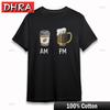 Womens Comfy TShirt Morning Coffee Night Beer Tee Short Cotton Black Oversize Tees Clothing for Women TShirt Women Norway