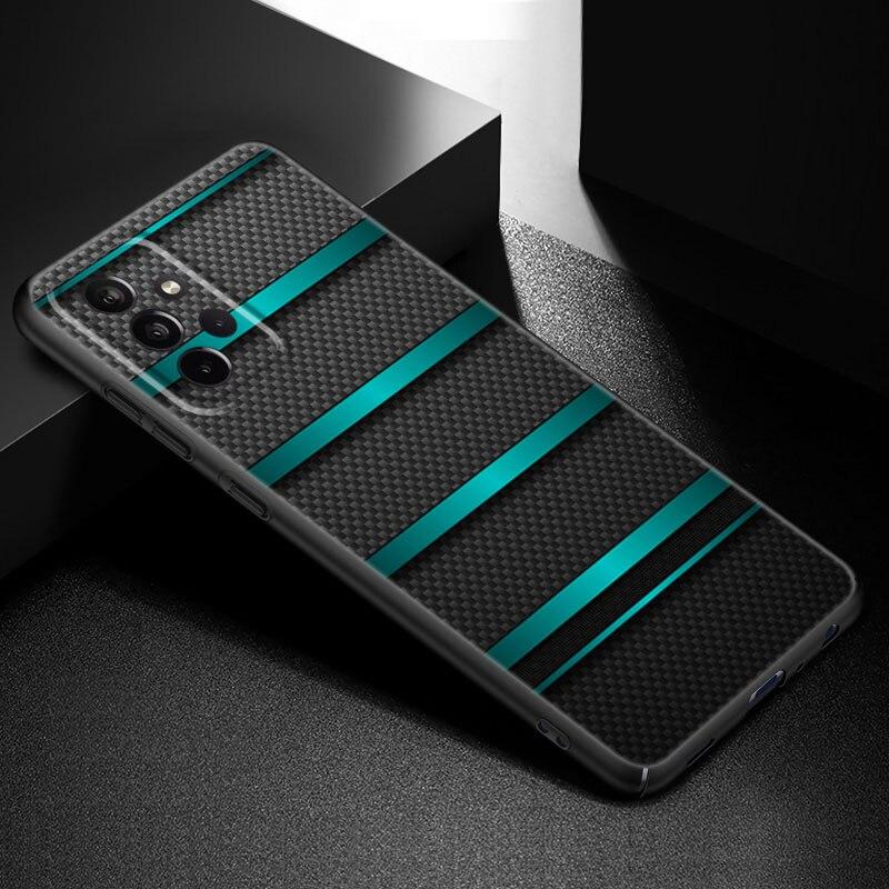 Telefonkasten mit Kohlefasermuster für Samsung Galaxy A21 A30 A50 A52 S A13 A22 A32 A33 A53 A73 5G A11 A12 A31 A51 A70 A71 A72