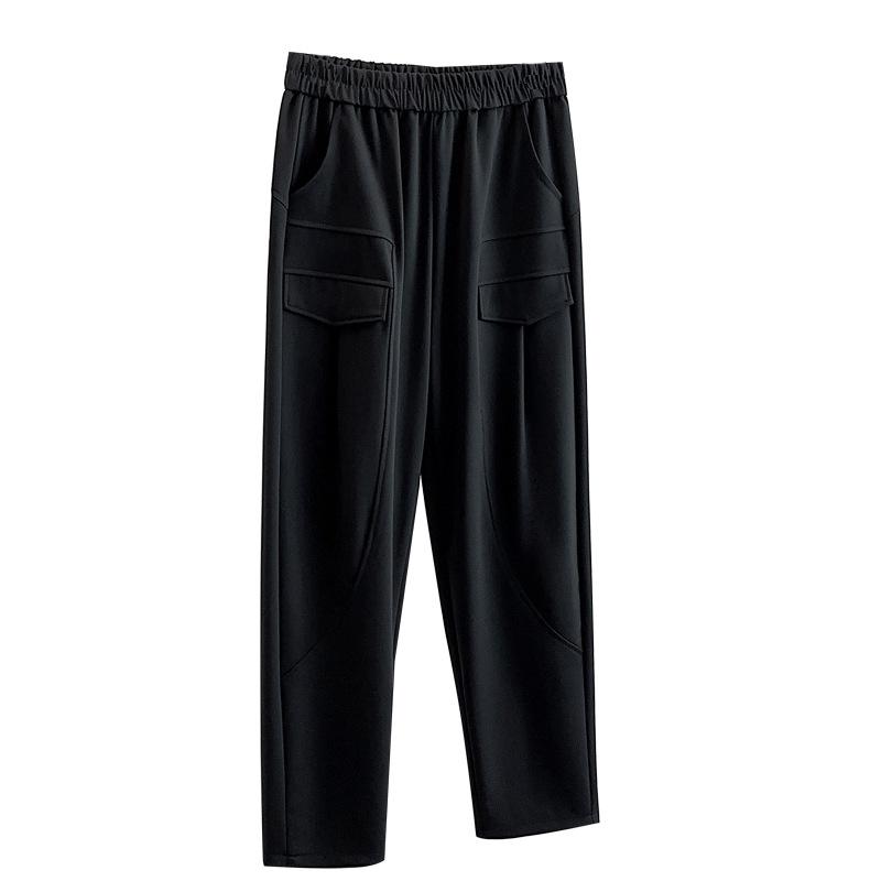 2025 Herbst Übergröße Mehrfach-Taschen Schlankmachende Cargo-Knöchelhose