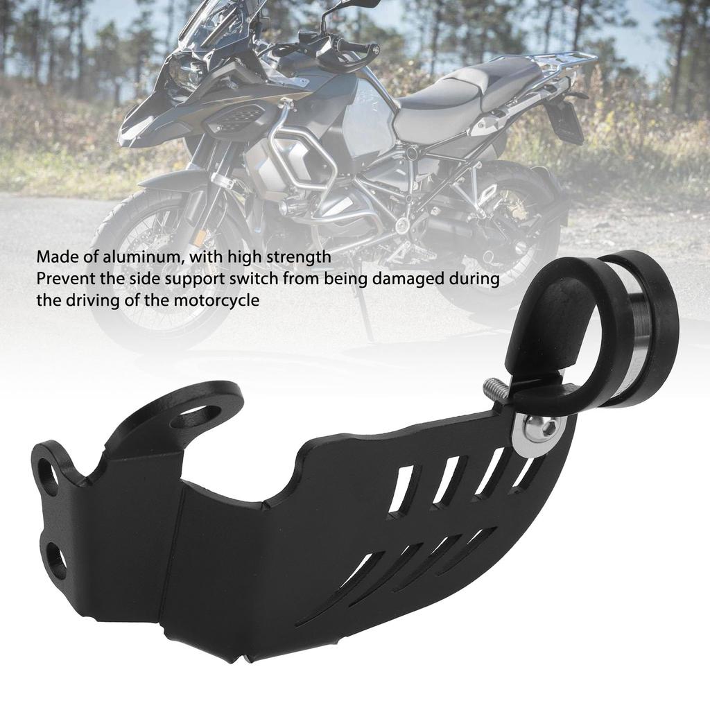 Side Stand Switch Protector Motorcycle Alunminum Kickstand Switch Protector Guard for R 1200GS LC 2014 To 2019 Black