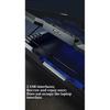 ICE COOREL K10 Laptop Cooler Cooling Pad 8 Fans RGB Laptop Cooling Pad Cooling Radiator Base Notebook Cooler For 12-18 Inch
