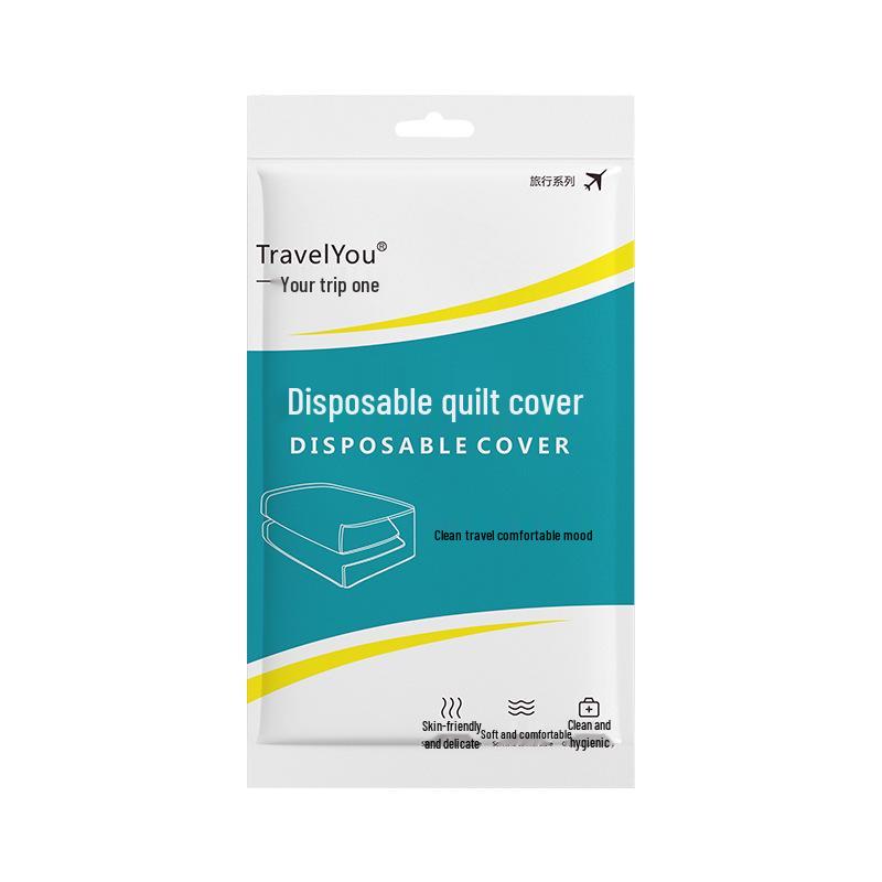 Odporny na podróże jednorazowy 4-częściowy zestaw pościeli: Prześcieradło włókninowe, Poszwa na kołdrę, Kołdra pyłoszczelna dla hoteli, Rozmiar podwójny