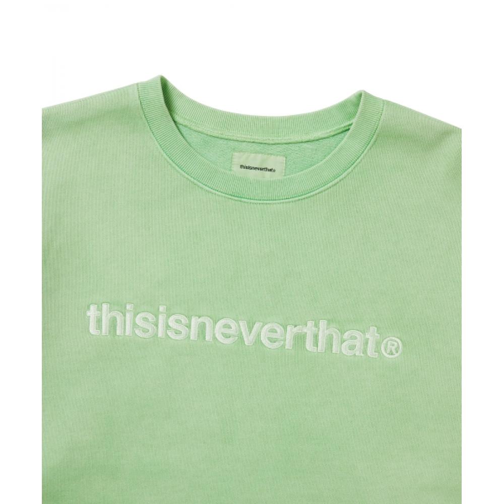 ThisisneverThaT T Logo Crewneck lighT Green