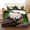 Brown Raccoon King Queen Double Full Duvet Cover Lovely Animal Bedding Set Wildlife Quilt Cover 2/3pcs Polyester Comforter Cover