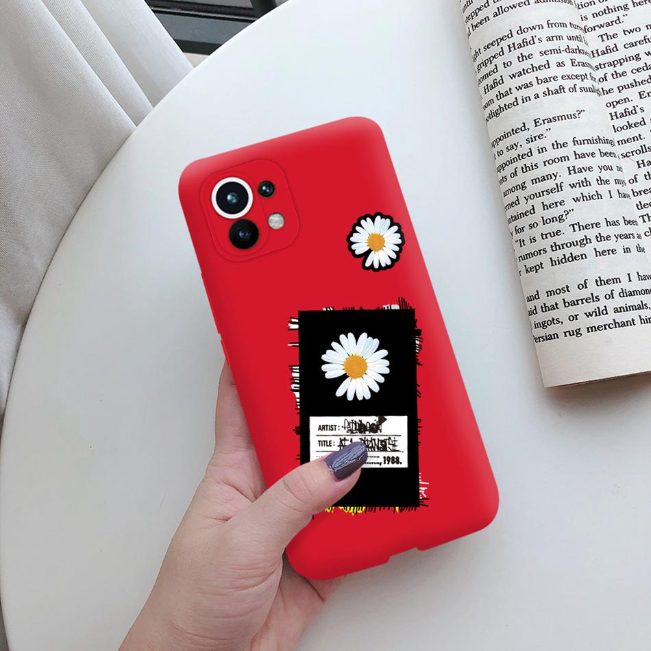 For Xiaomi Mi 11 Lite 5G NE 11i 11T Pro Case Cute Cat Love Heart Bumper Cover For Xiaomi Mi 11 11i Mi11 Lite 11t Pro 5G NE Case