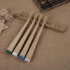 Bamboo Wood Toothbrush with Large Tail Cone and Natural Bristles