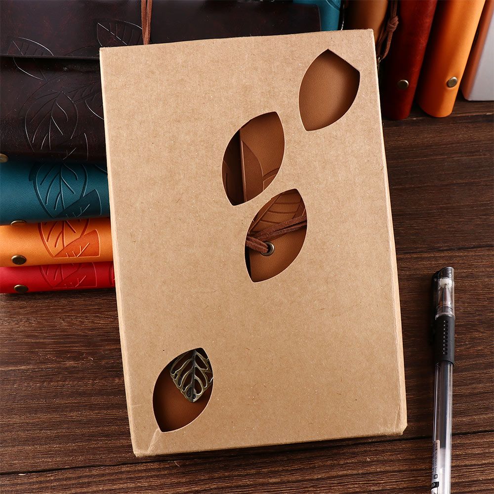 Literature Diary Journal Loose leaf Sketchbook Notepad Spiral Note Book Vintage Notebook PU Leather Paper Replaceable