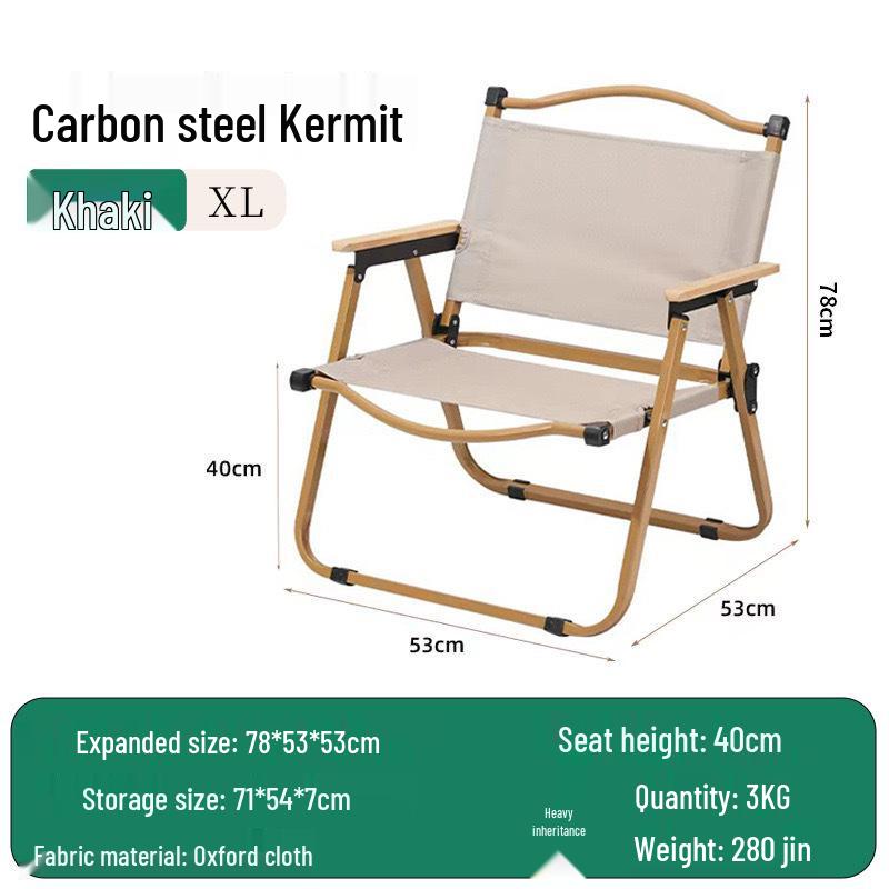 Camping Kermit Folding Outdoor Chair and Table Set - Portable & Lightweight