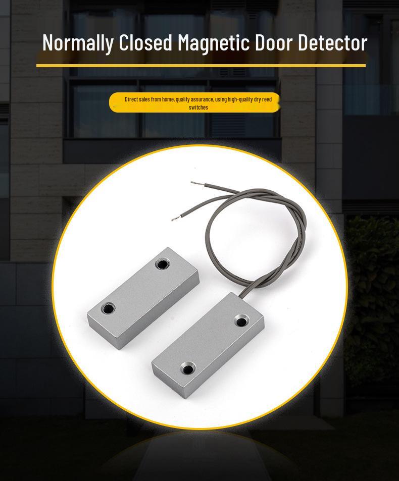 Wired Zinc Alloy Door Magnetic Sensor Alarm for Home Security