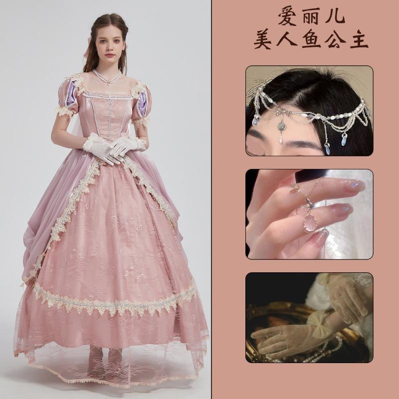 Snow White Ariel Anna Cinderella Bell Elsa Dress Adult Performance Costume