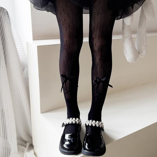 Girl Lace Fishnet Stockings Black Pantyhose Mesh T... – Vicedeal
