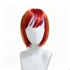 Women's Rainbow Color Short Bob Synthetic Wig with Bangs, Suitable for Cosplay, Carnival, St. Patrick's Day, Back-to-School
