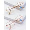 Anti-radiation Blue Light Glasses Transparent Square Frame Glasses for Women Eyewear
