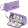 School Pen Pencil Bag Pencil Case Stationary Pen Storage Bag Multi Layer Large Capacity Cosmetic Travel Storage Bag Simple Plaid