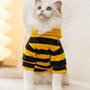 Breathable Cat Dog Clothes Soft Cat Holiday Cosplay Clothes Cute Bee Cosplay Costume  Pet Supplies