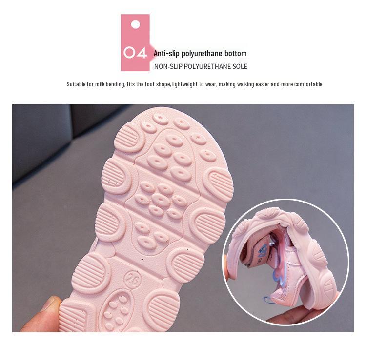 Girls' Open-Toe Velcro Sandals: Lightweight, Casual Beach Shoes for Toddlers and Kids (Sizes 26-37)