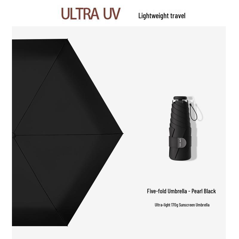 Compact Dual-Use Sunscreen Umbrella: Portable, UV-Protective, Rain & Sun Shade for Women and Students