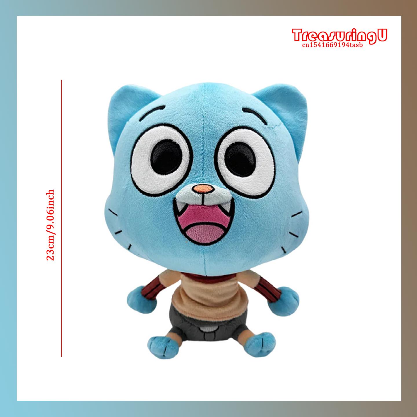 Treasuringu Nouvelle Poupée Peluche Gumball Darwin Dessin Animé Anais Richard Poupées Peluches Kawaii Peluche Douce Jouet Cadeaux d'Anniversaire pour Enfants