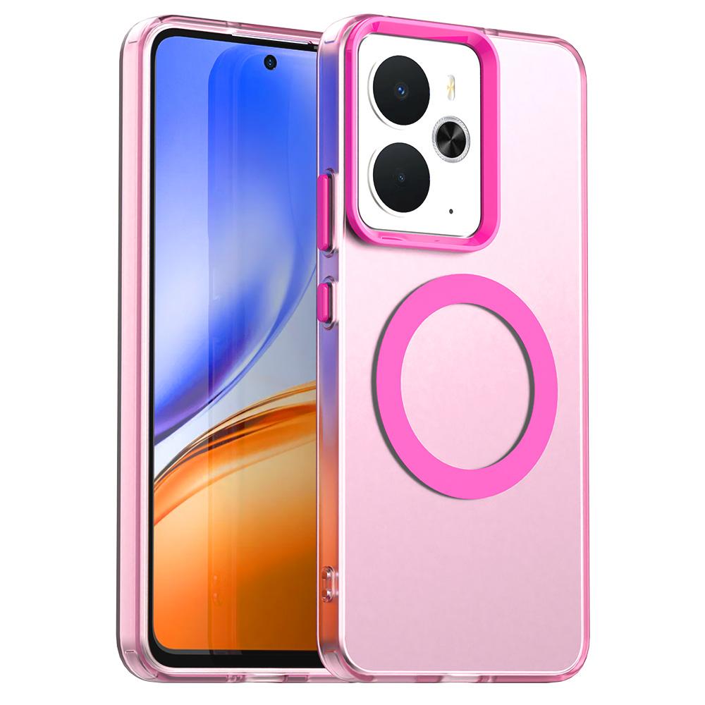 Magnetic Wireless Charging Case For Realme 14 5G Realme 14T Cover Candy Colors Transparent Back Shell Coque