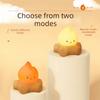 Dimmable LED Flameless Candle Soft Silicone Campfire Night Light LED Candles  Timing Function