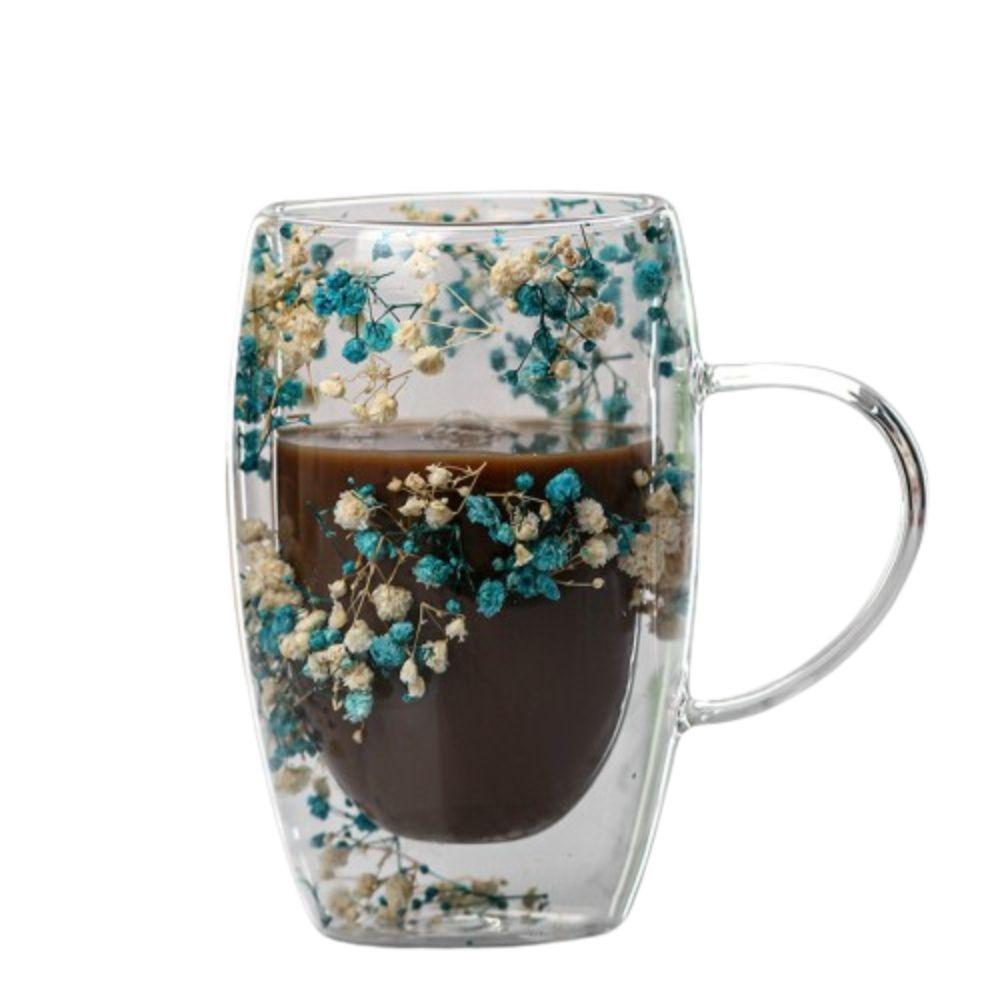 Blume Innen Kaffeetassen Romantische Espressotasse Trinkgeschirr Wasserbecher Sommer