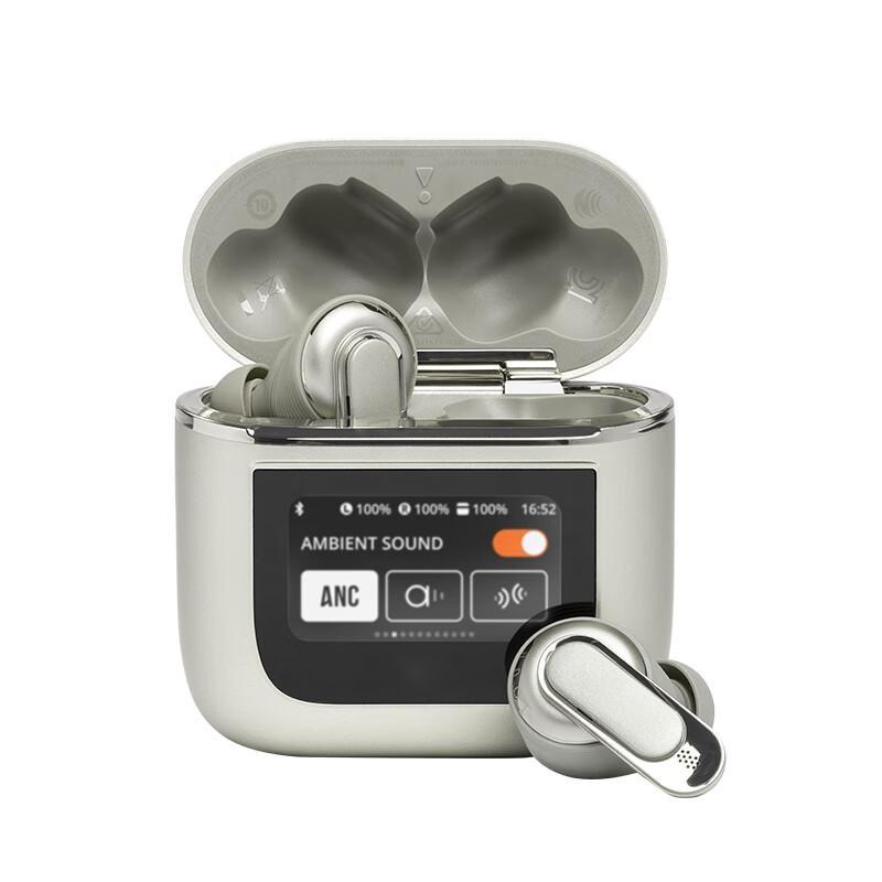 Smart Earphones LCD Touch Screen Wireless Headphone Active Noise Cancel Headset HiFi Stereo Music With HD Microphone For All Smartphone