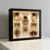 DIY Mini Museum Silhouette Light Mini Frames with Graduation Museum Picture Box with Caps Memory Display