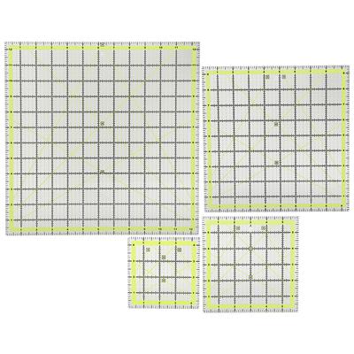 4 Stück Quiltlineal Patchwork Bekleidung Schneider Zollskala Winkel Acryl Zweifarbiges Raster