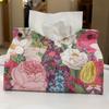 Elegant Floral Retro Tissue Box